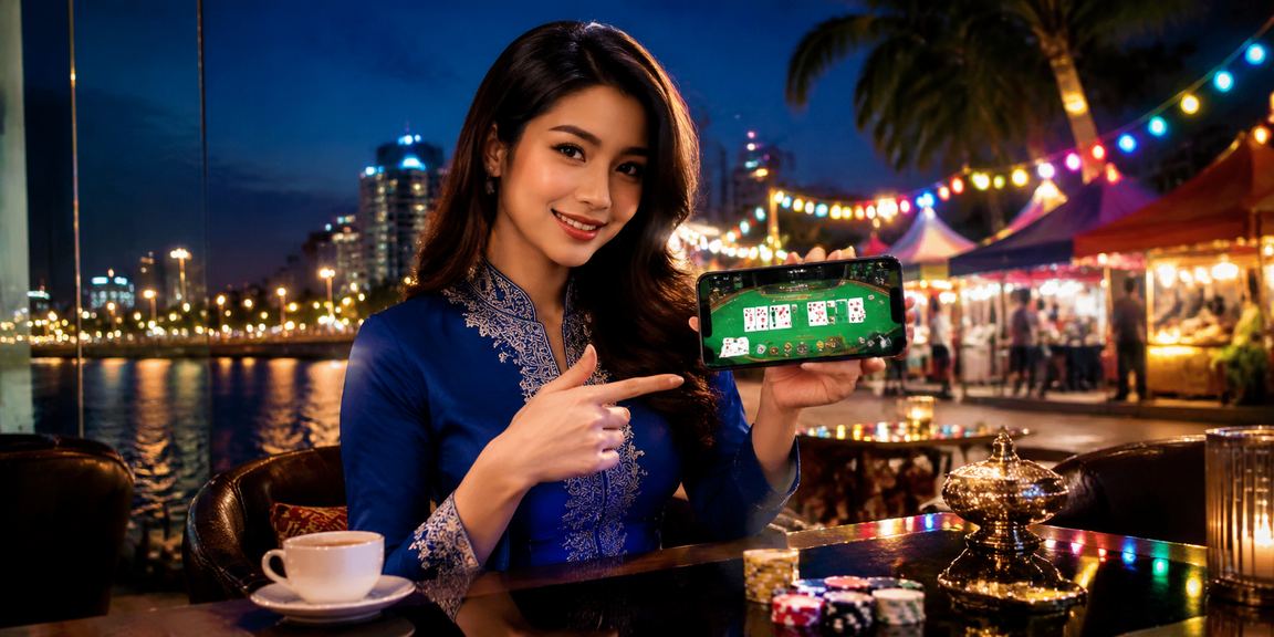 Permainan Baccarat kasino live dengan pengguna berbaju kurung di Kuantan