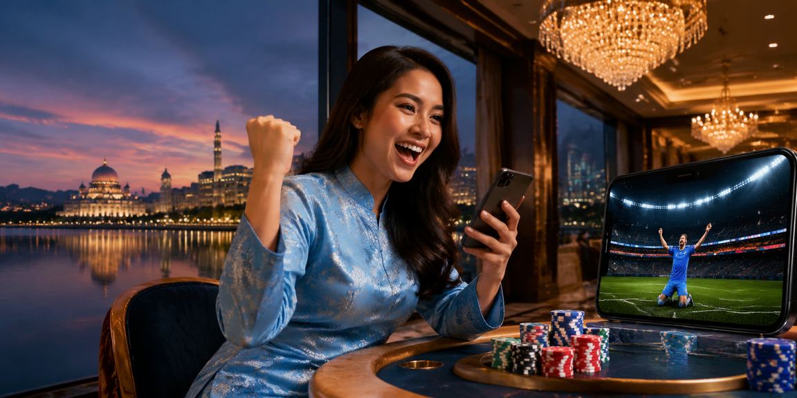 Kasino mudah alih di Putrajaya dengan pengguna berbaju kurung